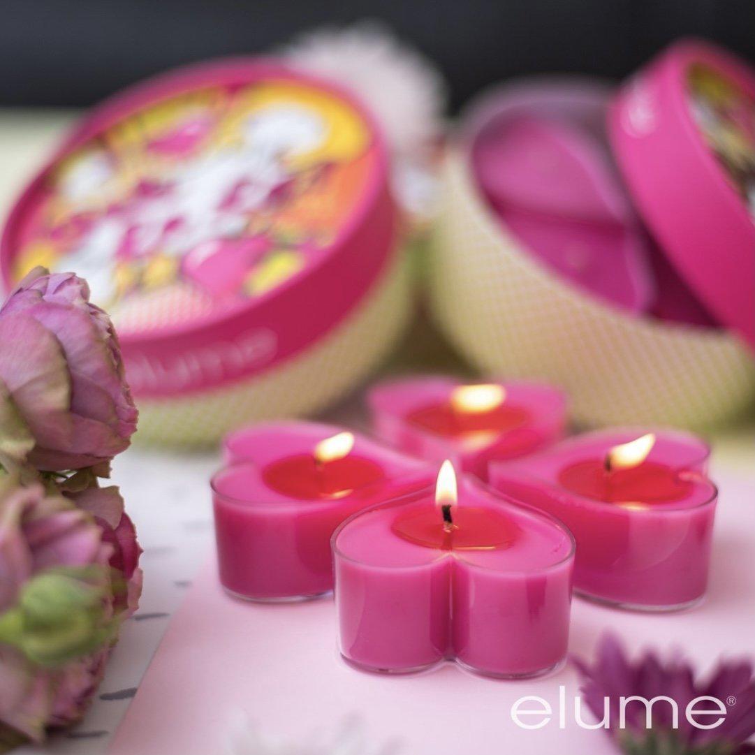 OOH LA LA - elume Pink Heart Candles 4pk